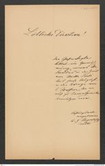 k.k. naturhistorisches Hofmuseum, Intendanzakten 1885-1896 (Hauer), Aktenzahl Z.367.h/1890, Seite 1